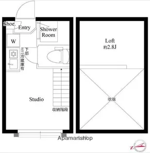 東京都杉並区高井戸西2丁目【アパート】の間取り