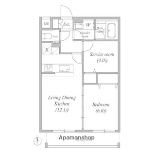 東京都小金井市本町5丁目【マンション】の間取り