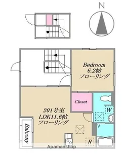 東京都杉並区高井戸西3丁目【アパート】の間取り