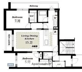 東京都杉並区宮前5丁目【マンション】の間取り
