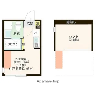 東京都練馬区関町北4丁目【アパート】の間取り