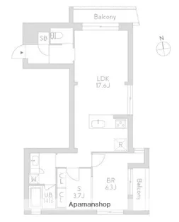 東京都杉並区天沼1丁目【マンション】の間取り