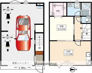 東京都小金井市梶野町1丁目【アパート】の間取り