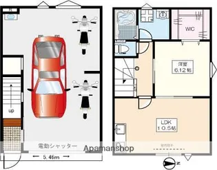 東京都小金井市梶野町1丁目【アパート】の間取り