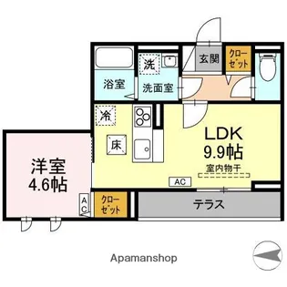 東京都練馬区関町東1丁目【アパート】の間取り