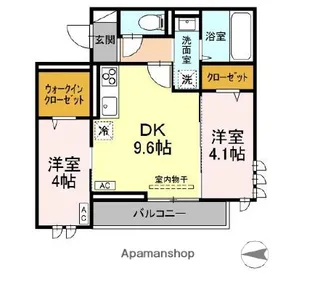 東京都練馬区関町東1丁目【アパート】の間取り