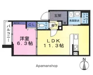 東京都三鷹市井口3丁目【アパート】の間取り
