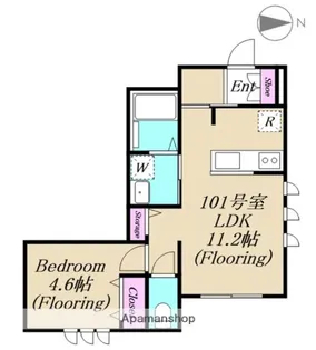 東京都世田谷区上北沢5丁目【アパート】の間取り