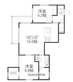 吉祥寺Eプラス【201号室】の間取り