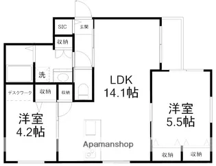 吉祥寺Eプラス【202号室】の間取り