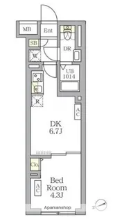 東京都杉並区天沼3丁目【マンション】の間取り