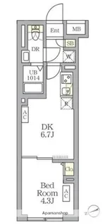 東京都杉並区天沼3丁目【マンション】の間取り
