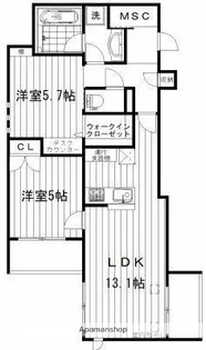 東京都杉並区本天沼3丁目【マンション】の間取り