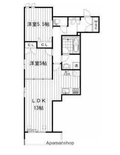 東京都杉並区本天沼3丁目【マンション】の間取り