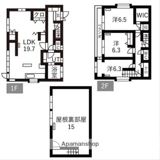 東京都武蔵野市境2丁目【一戸建】の間取り