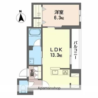 東京都三鷹市下連雀2丁目【マンション】の間取り