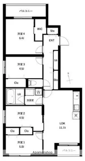 東京都杉並区桃井4丁目【マンション】の間取り
