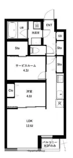 東京都杉並区桃井4丁目【マンション】の間取り