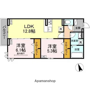東京都武蔵野市西久保3丁目【アパート】の間取り