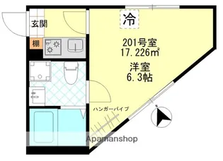 東京都小金井市中町1丁目【アパート】の間取り