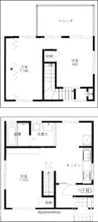 東京都杉並区荻窪1丁目【一戸建】の間取り
