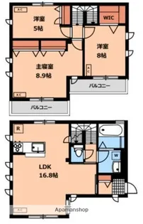 東京都三鷹市北野4丁目【一戸建】の間取り