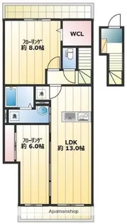 東京都杉並区上高井戸2丁目【アパート】の間取り