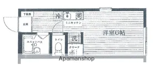 カサ・ビアンカ【101号室】の間取り