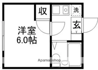 尾崎ハイツ【201号室】の間取り