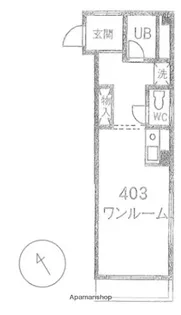 ウイステリア【4階】の間取り