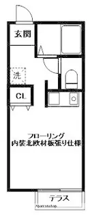 コーポ美樹【104号室】の間取り