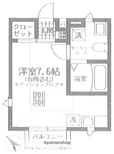 WISE荻窪【2階】の間取り