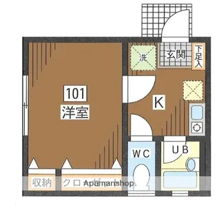 プティ アヴァンス【1階】の間取り