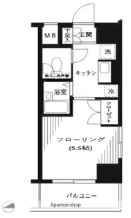 ソアブール高田馬場【7階】の間取り
