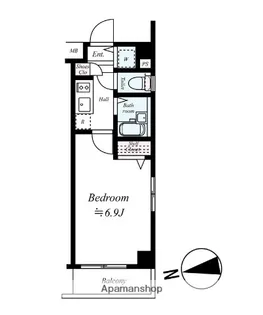 ジェネラルアパートメント常盤台【1階】の間取り