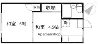 田島ハウス【202号室】の間取り