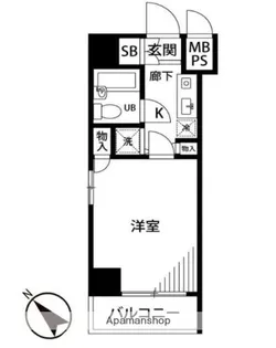ルーブル下井草【6階】の間取り