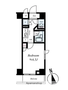 ルーブル都立家政参番館【205号室】の間取り