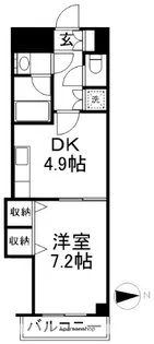 グレイスコート新宿【4階】の間取り