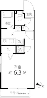 BRANCHE笹塚【104号室】の間取り