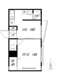メゾンハギワラ【503号室】の間取り