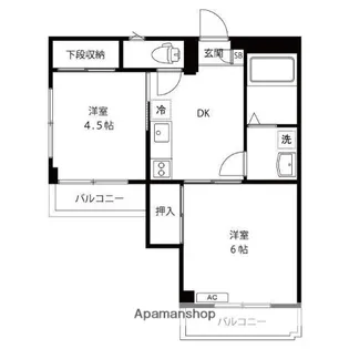 モンシャトー高円寺【3階】の間取り