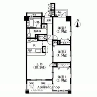 エクレール東高円寺【2階】の間取り