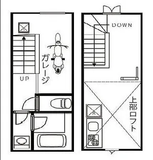 FーGARAGE野方【1階】の間取り