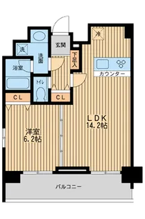 KDXレジデンス板橋本町【11階】の間取り