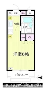 パークノヴァ百人町【3階】の間取り