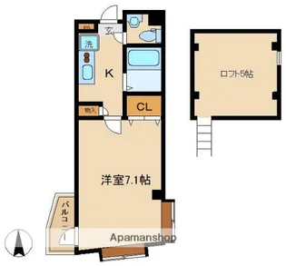 モン・シャトー中野南【305号室】の間取り