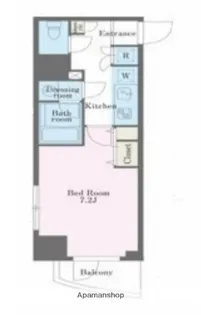 アジールコート西新宿【6階】の間取り