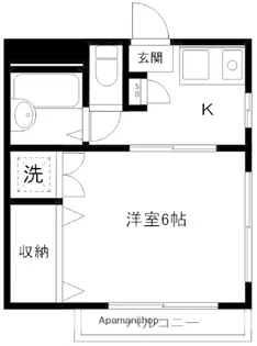 コーポ阿部【3階】の間取り