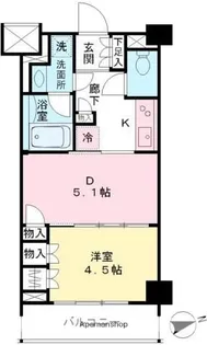 日神デュオステージ浜田山【103号室】の間取り